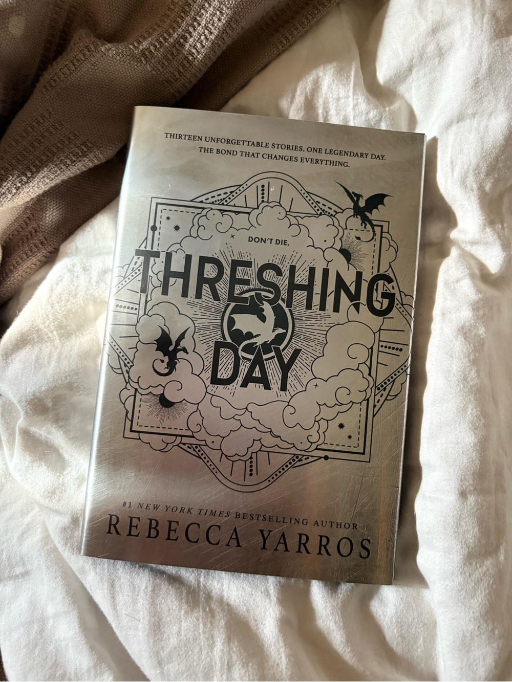 Threshing Day by Rebecca Yarros - Metallic Silver Hardcover
